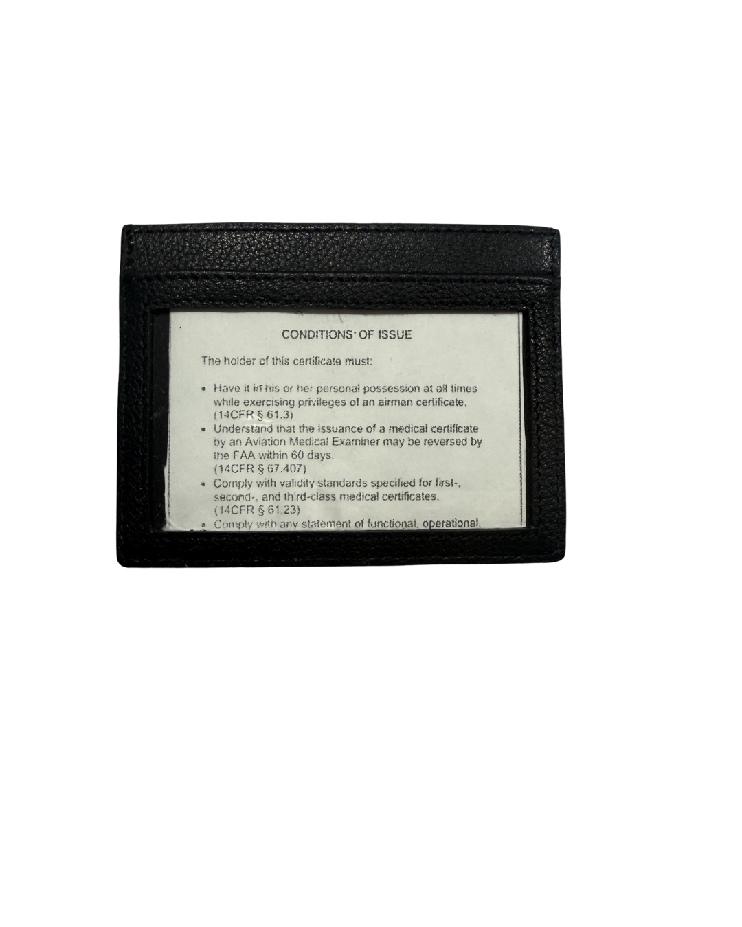 Compact Pilot Credential Holder