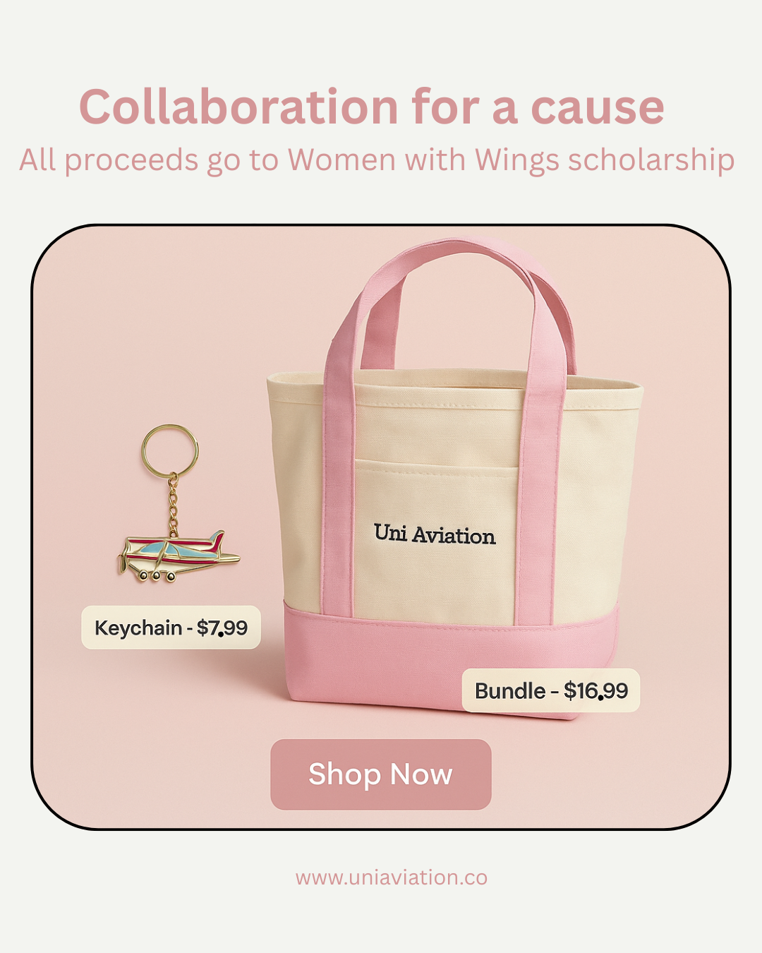 Women With Wings Keychain or Tote Bundle